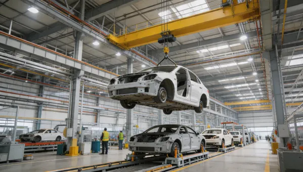 Automotive assembly crane