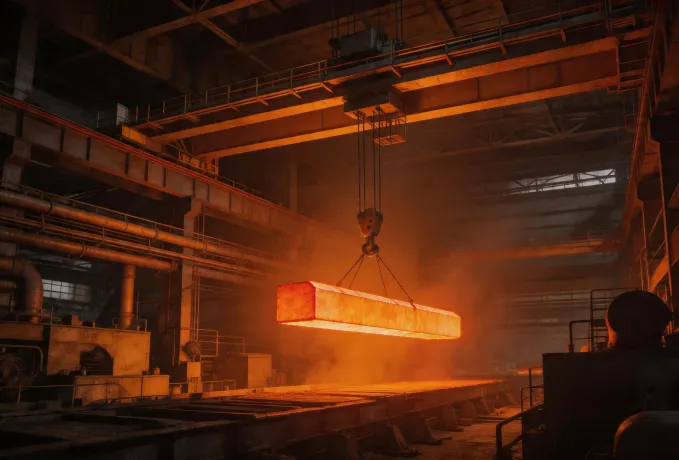 Demag steel mill crane